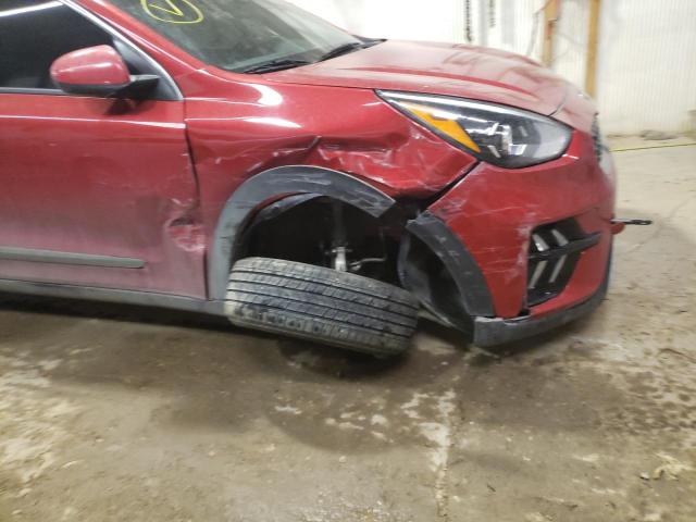 KNDCB3LC9M5463424 - 2021 KIA NIRO LX RED photo 9