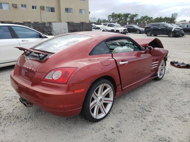 1C3AN69L14X008115 - 2004 CHRYSLER CROSSFIRE RED photo 3