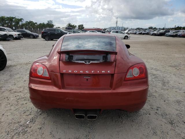 1C3AN69L14X008115 - 2004 CHRYSLER CROSSFIRE RED photo 6