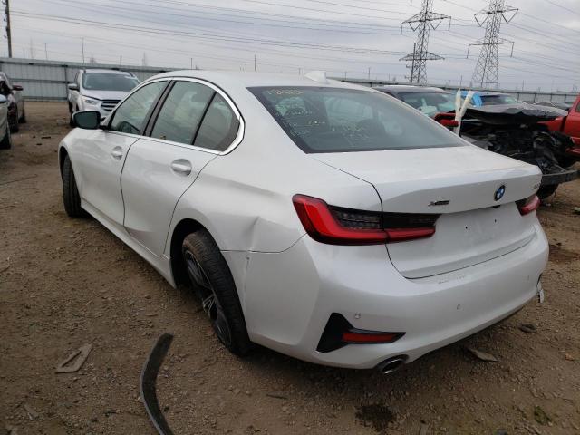 3MW5R7J01L8B46434 - 2020 BMW 330XI WHITE photo 3