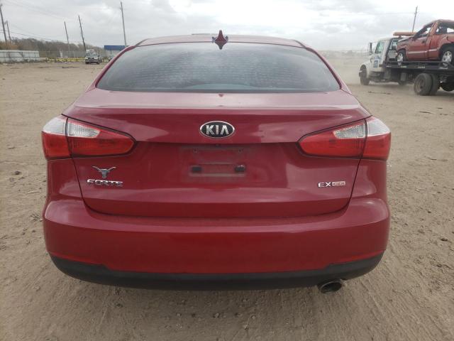 KNAFX4A88E5051870 - 2014 KIA FORTE EX RED photo 6