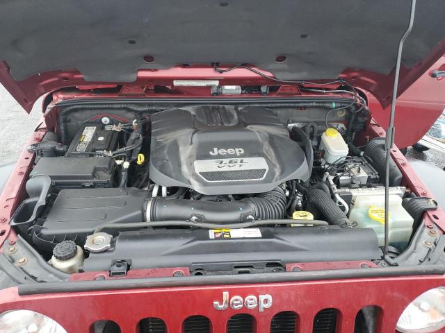 1C4AJWAG3CL267457 - 2012 JEEP WRANGLER S BURGUNDY photo 11