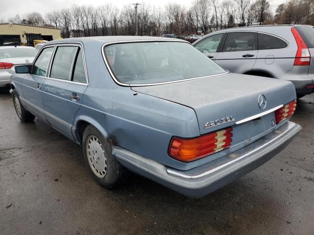 WDBCA35D6HA362281 - 1987 MERCEDES-BENZ 420 SEL BLUE photo 2