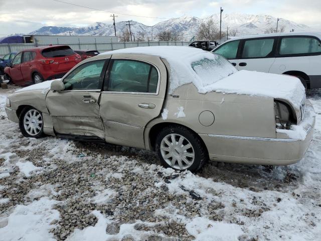 2LNHM82V79X636827 - 2009 LINCOLN TOWN CAR S BEIGE photo 2