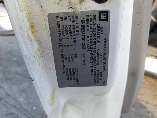 1GNDV23147D162968 - 2007 CHEVROLET UPLANDER L Ağ foto 13