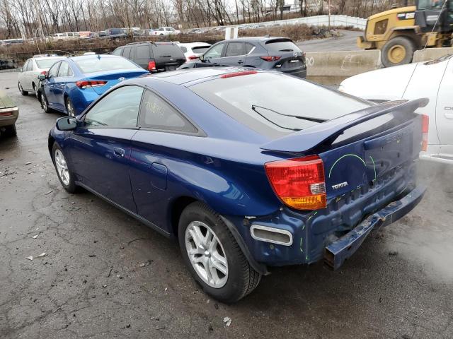 JTDDR32T520121447 - 2002 TOYOTA CELICA GT BLUE photo 2