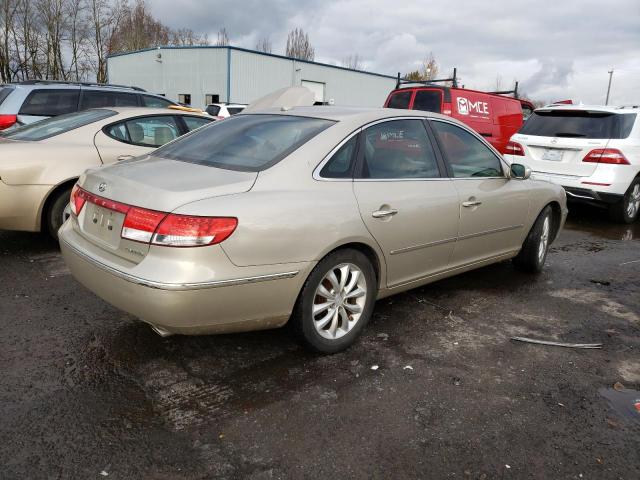 KMHFC46F98A321184 - 2008 HYUNDAI AZERA SE GOLD photo 3