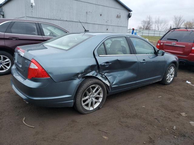 3FAHP0JA8BR106078 - 2011 FORD FUSION SEL BLUE photo 3