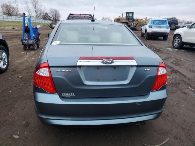 3FAHP0JA8BR106078 - 2011 FORD FUSION SEL BLUE photo 6