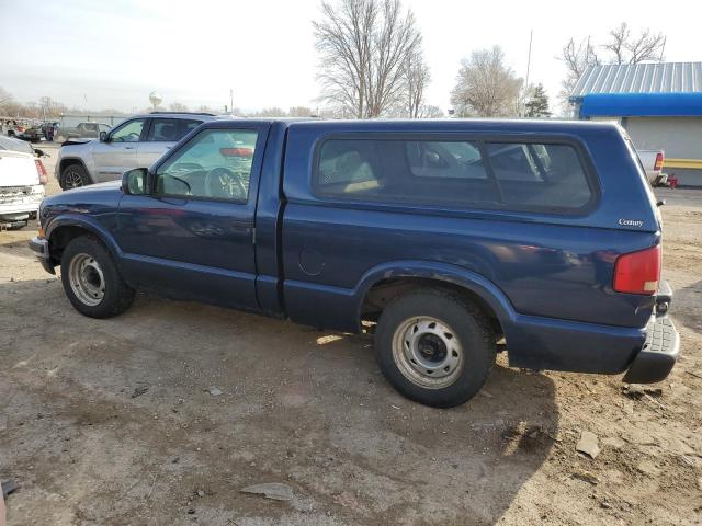 1GCCS145628232111 - 2002 CHEVROLET S TRUCK S1 BLUE photo 2