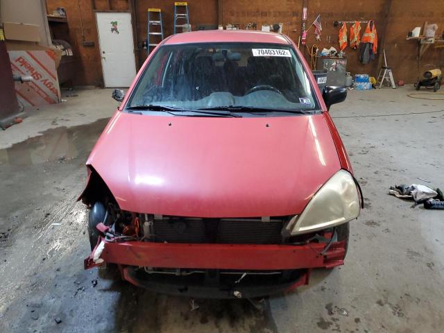 JS2RD62H965351671 - 2006 SUZUKI AERIO RED photo 5