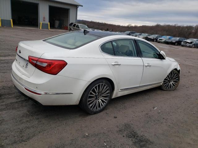 KNALN4D76E5138825 - 2014 KIA CADENZA PR WHITE photo 3