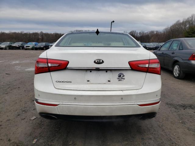 KNALN4D76E5138825 - 2014 KIA CADENZA PR WHITE photo 6