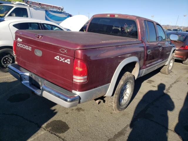 1B7GG2AN8YS793886 - 2000 DODGE DAKOTA QUA BROWN photo 3