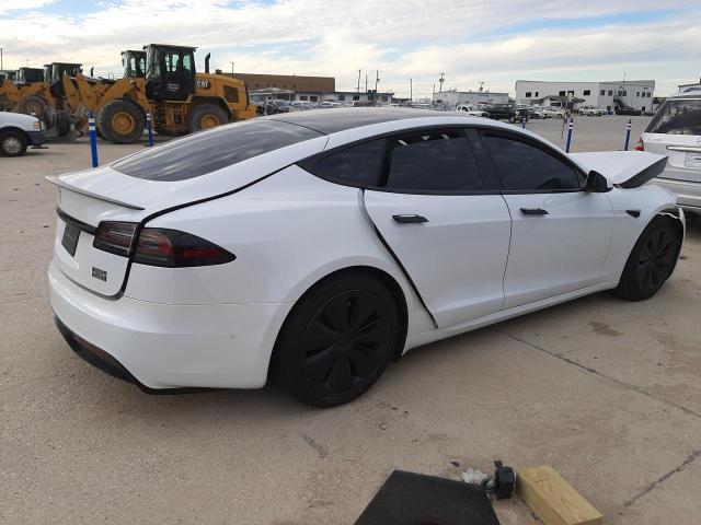 5YJSA1E62NF477062 - 2022 TESLA MODEL S Սպիտակ լուսանկար 3