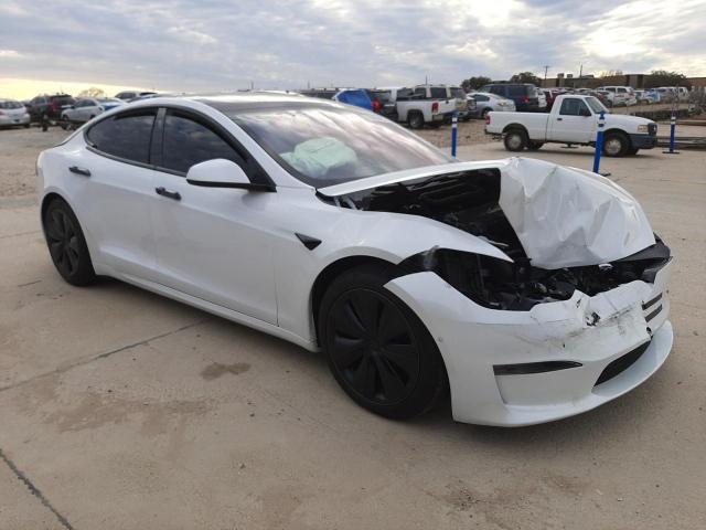 5YJSA1E62NF477062 - 2022 TESLA MODEL S Սպիտակ լուսանկար 4