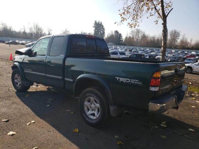 5TBBT4819YS065922 - 2000 TOYOTA TUNDRA ACC GREEN photo 2