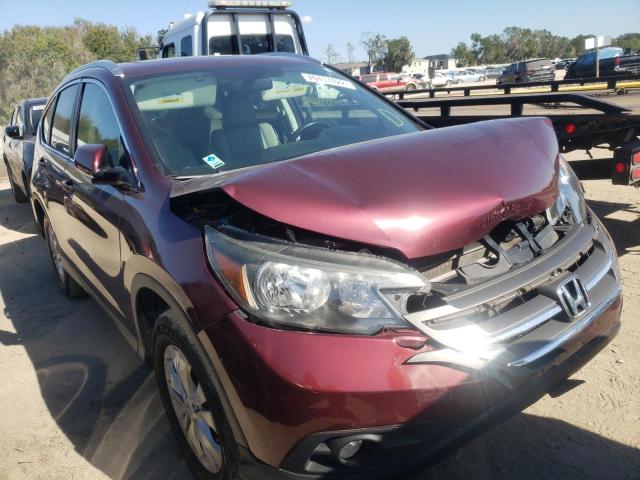 5J6RM4H75DL****** - 2013 HONDA CR-V EXL RED photo 4