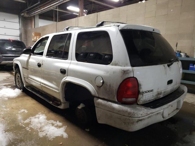 1B4HS28N51F572623 - 2001 DODGE DURANGO WHITE photo 2