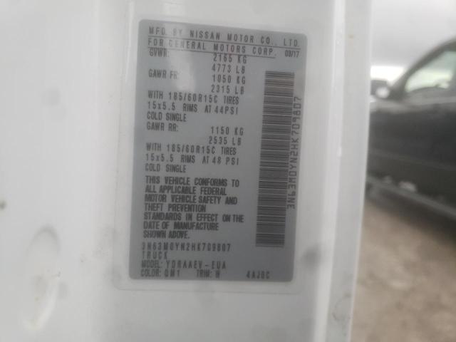 3N63M0YN2HK709807 - 2017 CHEVROLET CITY EXPRE WHITE photo 14