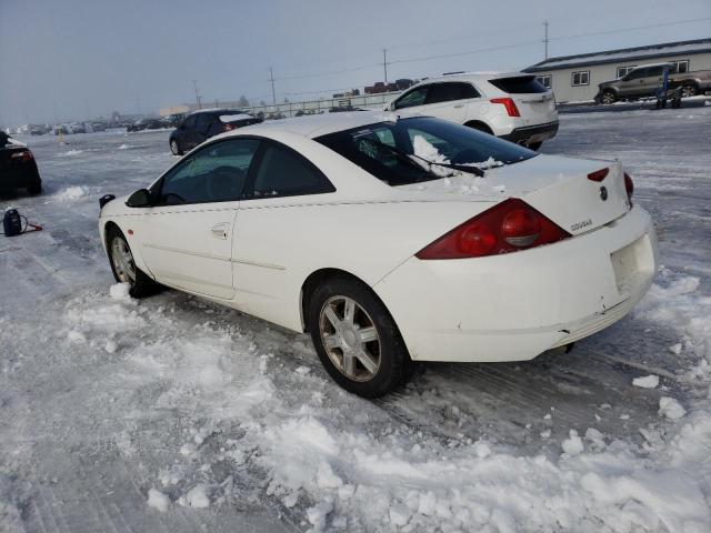 1ZWFT61L915605418 - 2001 MERCURY COUGAR V6 WHITE photo 2