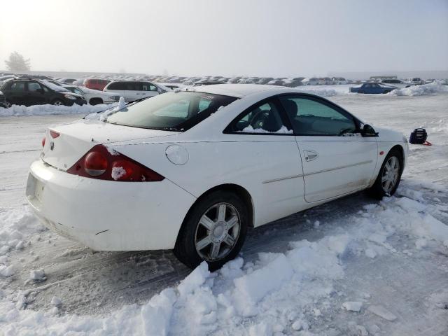 1ZWFT61L915605418 - 2001 MERCURY COUGAR V6 WHITE photo 3