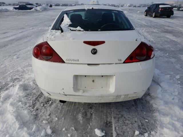 1ZWFT61L915605418 - 2001 MERCURY COUGAR V6 WHITE photo 6