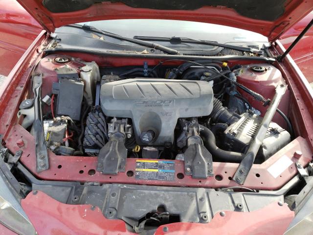 2G2WP552171219291 - 2007 PONTIAC GRAND PRIX წითელი ფოტო 11