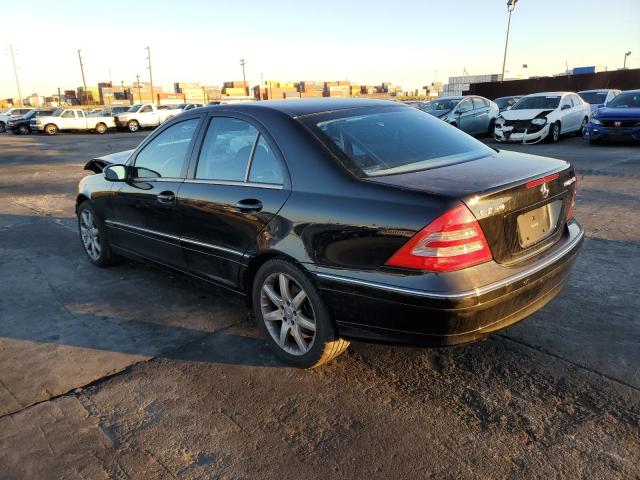 WDBRF40J74F449618 - 2004 MERCEDES-BENZ C-CLASS C2 BLACK photo 2