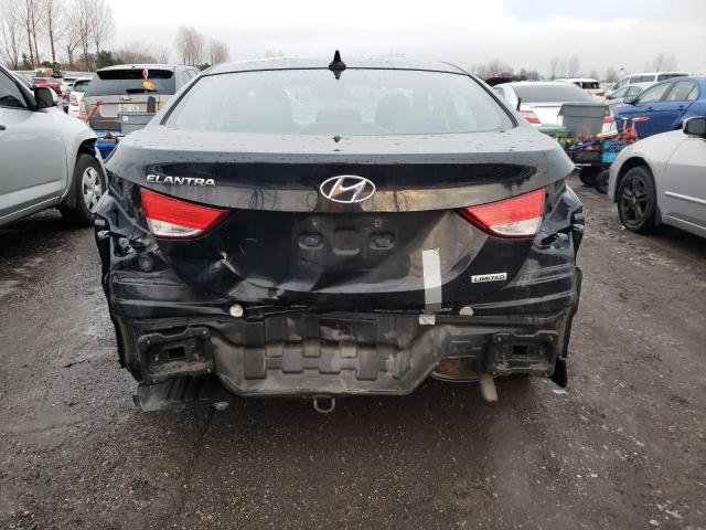 5NPDH4AE0DH356257 - 2013 HYUNDAI ELANTRA L BLACK photo 6