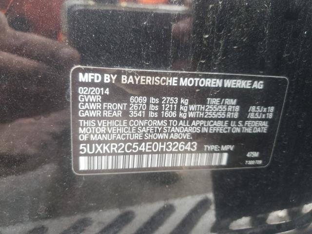 5UXKR2C54E0H32643 - 2014 BMW X5 SDRIVE3 BLACK photo 13