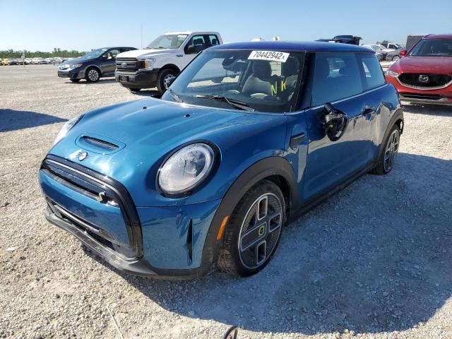 WMW13DJ03N2S10974 - 2022 MINI COOPER SE BLUE photo 1