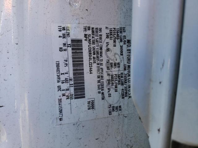 5LMFU28R04LJ22464 - 2004 LINCOLN NAVIGATOR 白色 照片 13