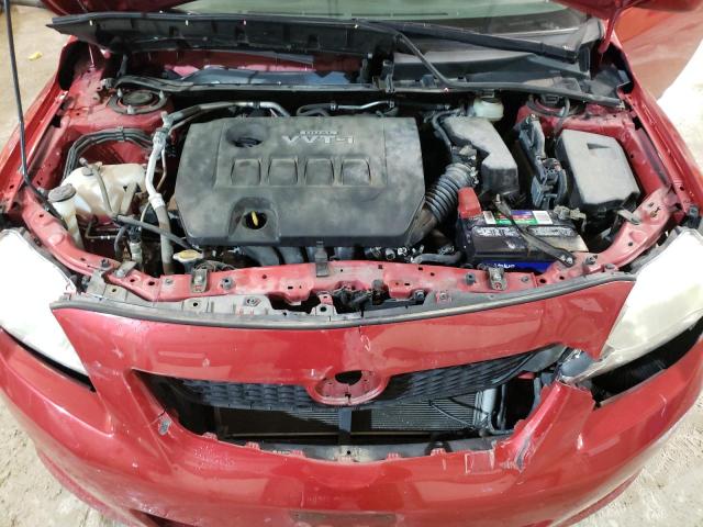 JTDBL40E39J016171 - 2009 TOYOTA COROLLA BA BURGUNDY photo 11