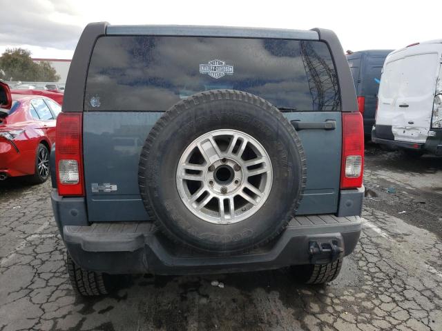 5GTDN136368300286 - 2006 HUMMER H3 TEAL photo 6
