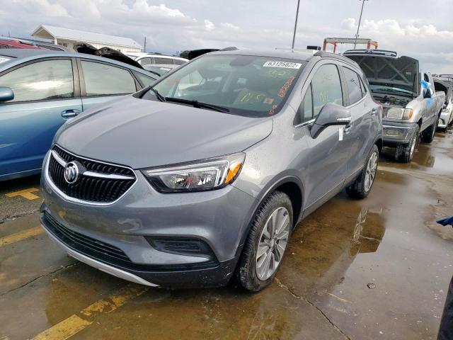 KL4CJASB8KB732117 - 2019 BUICK ENCORE PRE Сұр фото 2