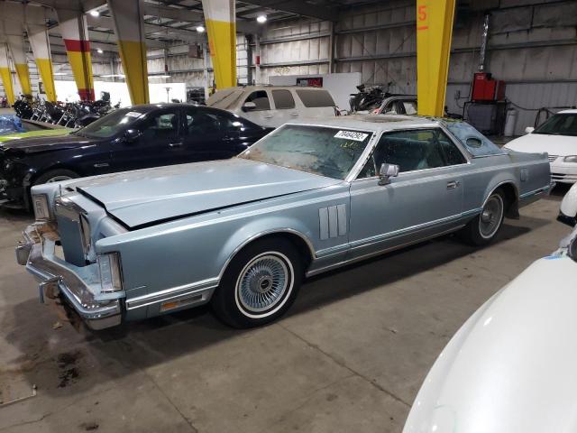 8Y89A860451 - 1978 LINCOLN MARK V BLUE photo 1