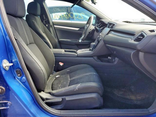 19XFC2F89KE045166 - 2019 HONDA CIVIC SPOR BLUE photo 5