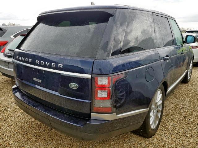 SALGR2VF3GA274335 - 2016 LAND ROVER RANGE ROVE BLUE photo 4