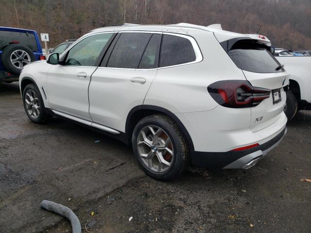 5UX53DP07N9K12518 - 2022 BMW X3 XDRIVE3 WHITE photo 2