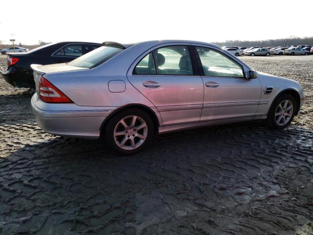 WDBRF54H77A950149 - 2007 MERCEDES-BENZ C-CLASS SILVER photo 3