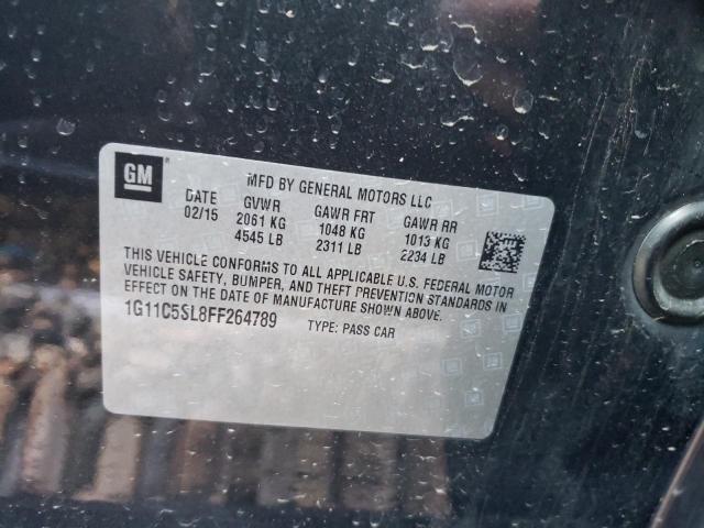 1G11C5SL8FF264789 - 2015 CHEVROLET MALIBU 1LT 蓝色 照片 12