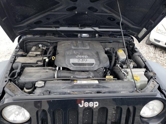 1C4GJWAG9CL122000 - 2012 JEEP WRANGLER S BLACK photo 12