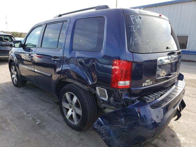 5FNYF4H97DB076009 - 2013 HONDA PILOT TOUR BLUE photo 2