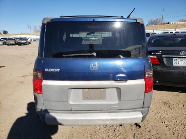 5J6YH28573L012117 - 2003 HONDA ELEMENT EX BLUE photo 6