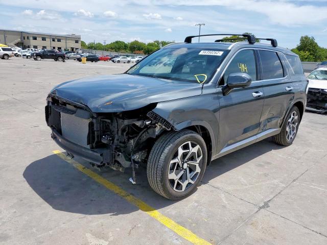 KM8R7DHE3NU410474 - 2022 HYUNDAI PALISADE C CHARCOAL photo 2