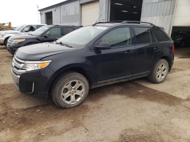 2FMDK4JC2EBB74617 - 2014 FORD EDGE SEL BLACK photo 1