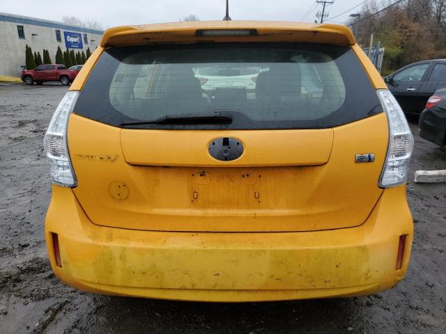 JTDZN3EU2E3311859 - 2014 TOYOTA PRIUS V YELLOW photo 6