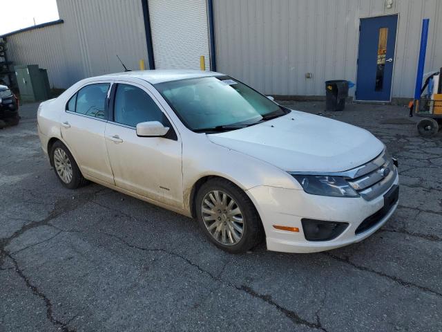 3FADP0L35BR110456 - 2011 FORD FUSION HYB WHITE photo 4