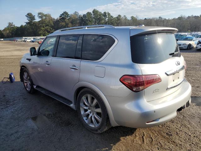 JN8AZ2NF1B9501484 - 2011 INFINITI QX56 SILVER photo 2